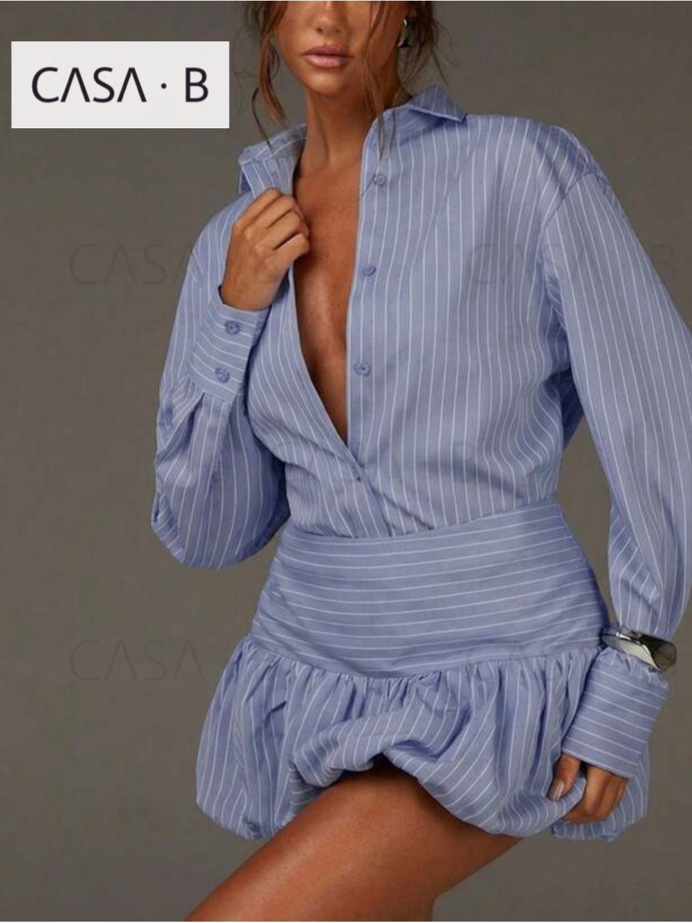 NEW💫CASA B | La Maison Azur Bubble Mini Dress